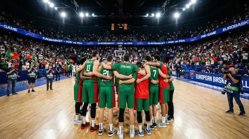 Apostas no EuroBasket com a seleção portuguesa de basquetebol em competição